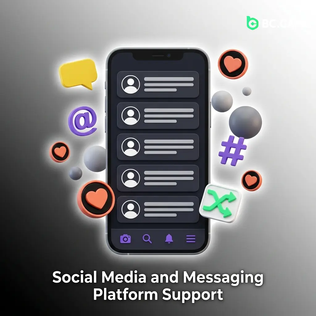 BC Game Telegram channel for community support, promotions, updates, and player queries with monitored responses