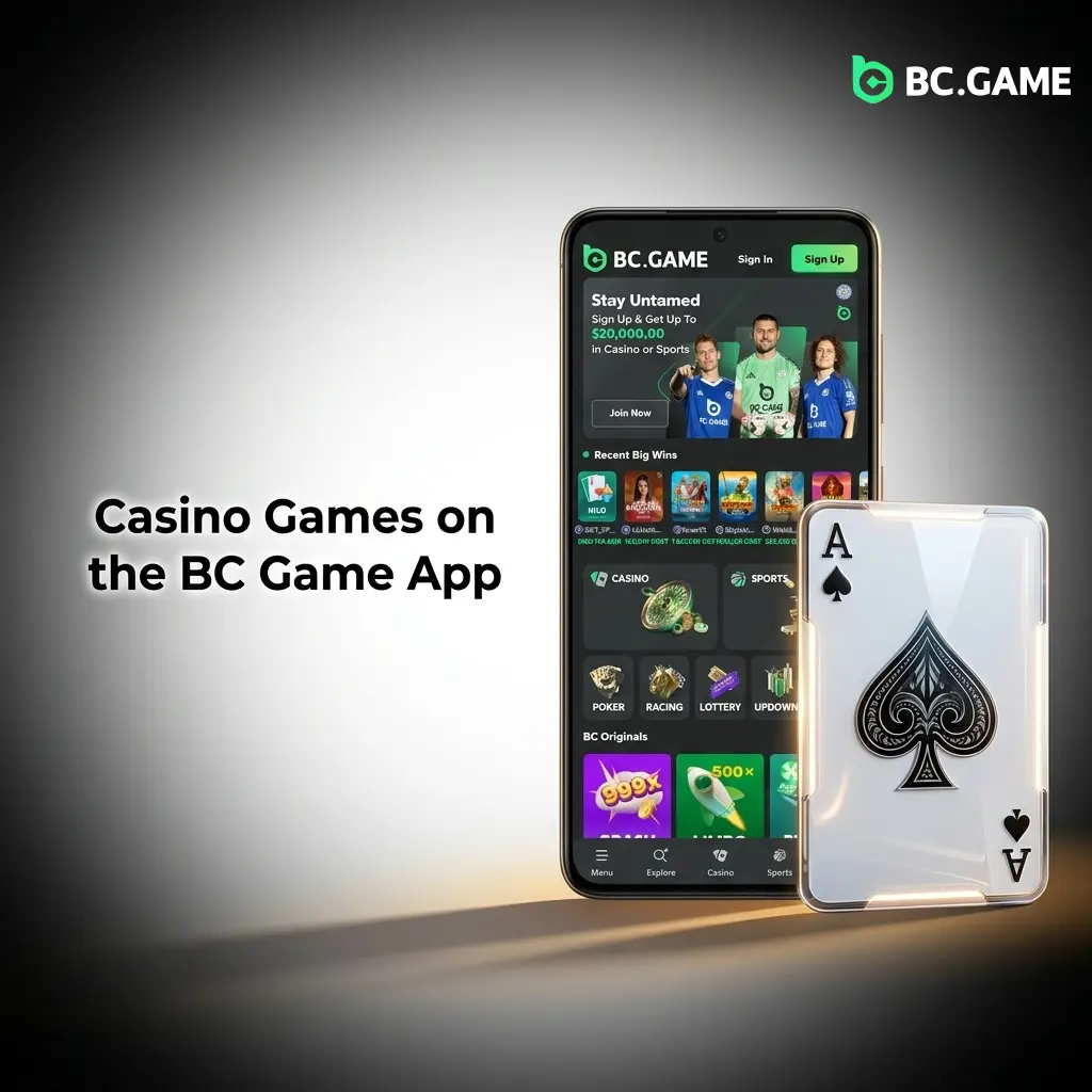 BC Game app casino library with 9000+ slots, live dealer games, and BC Originals like Crash and Plinko for Pakistani players